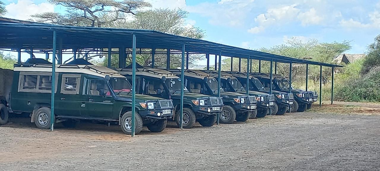 KBS safari transport fleet in Amboseli